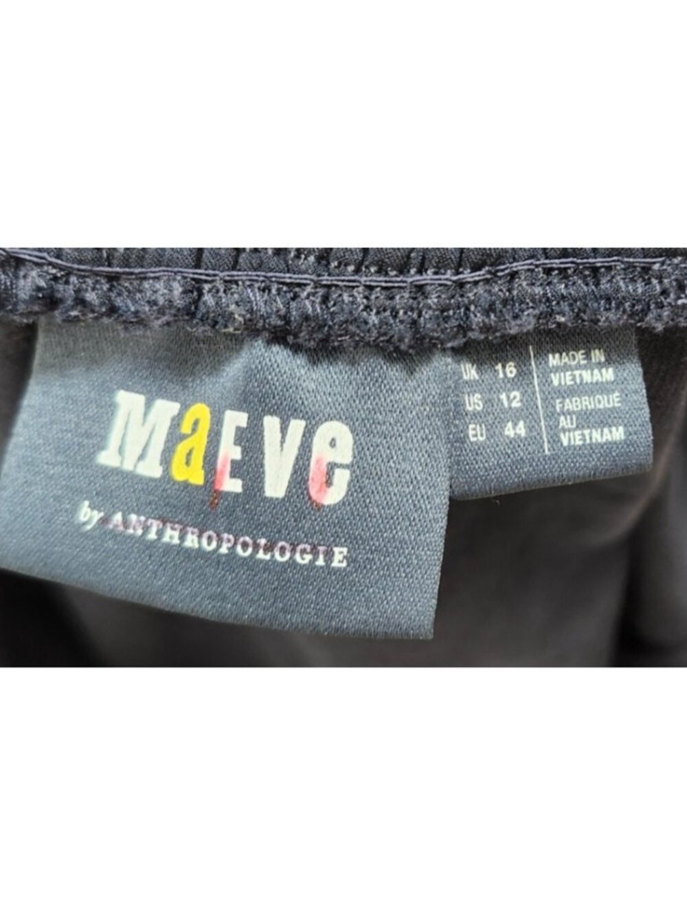 Maeve Anthropologie Navy Velvet Corduroy Belted Midi Dress Button Front Sze 12 - Picture 8 of 12